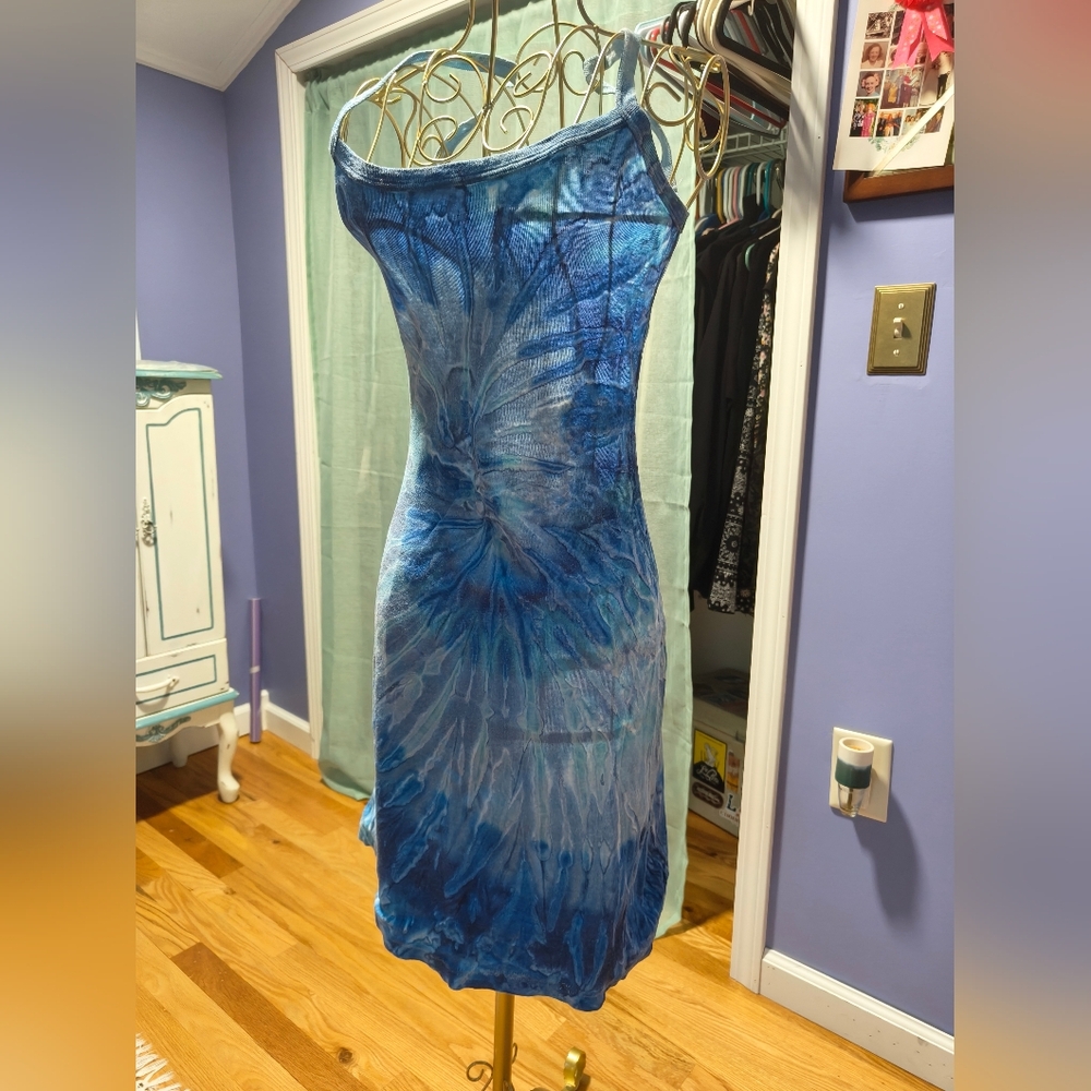 Vintage 90s Tie-Dye Women's Dress